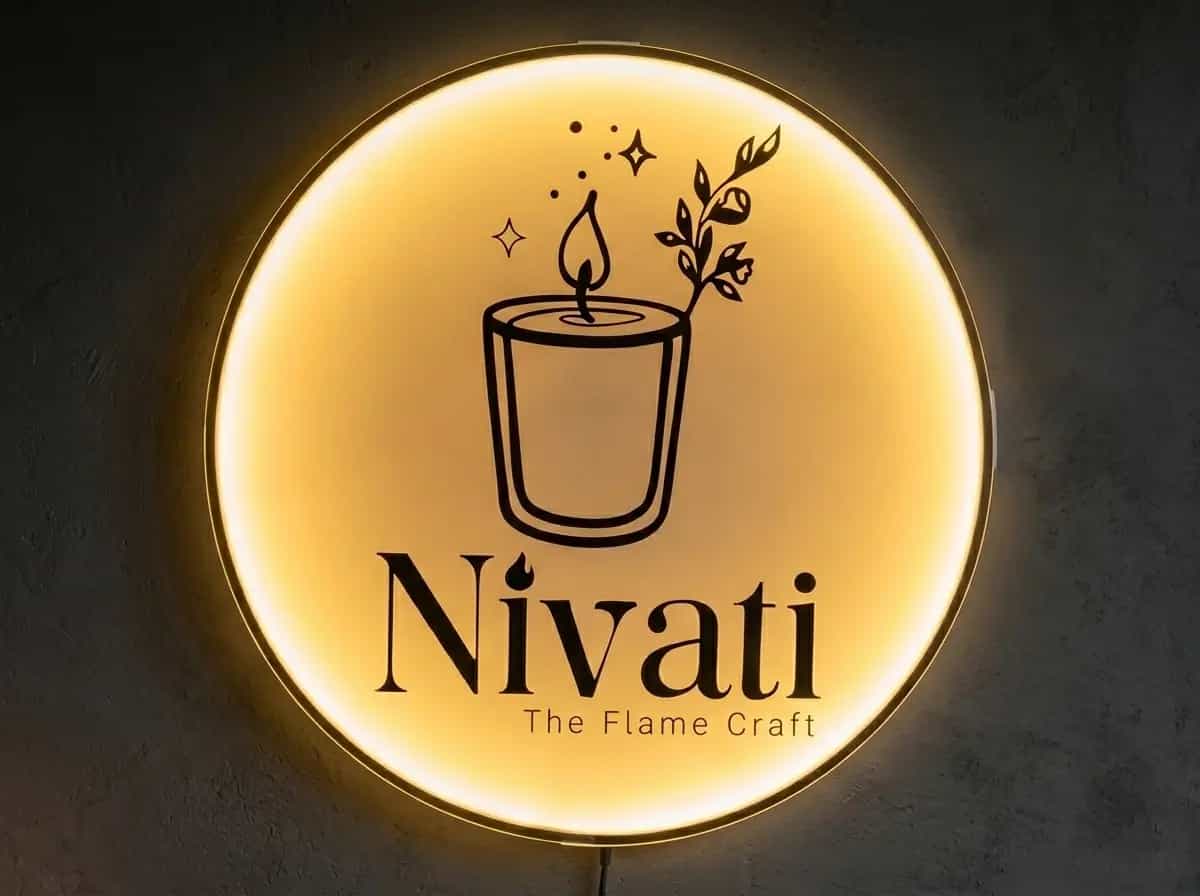 KTM DECOR artisan crafting custom neon signs in Balkot workshop