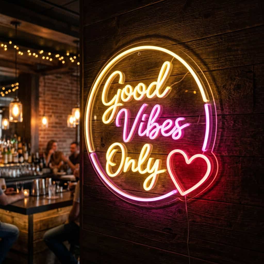 Custom LED neon sign fabricated in Kathmandu Nepal